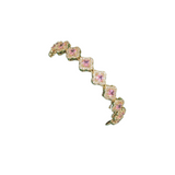 Pink Vintage Clover Armband