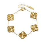Gold Clover Armband