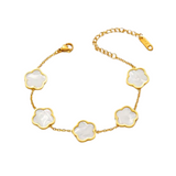 Gold Clover Armband